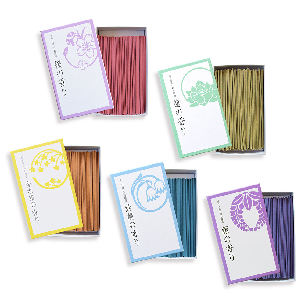 祈りと癒しのお線香（大バラ箱）5種