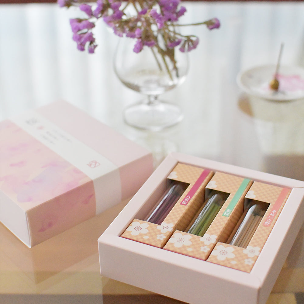 寧　nei　香立付きギフトセット　 桜の調べ三重奏