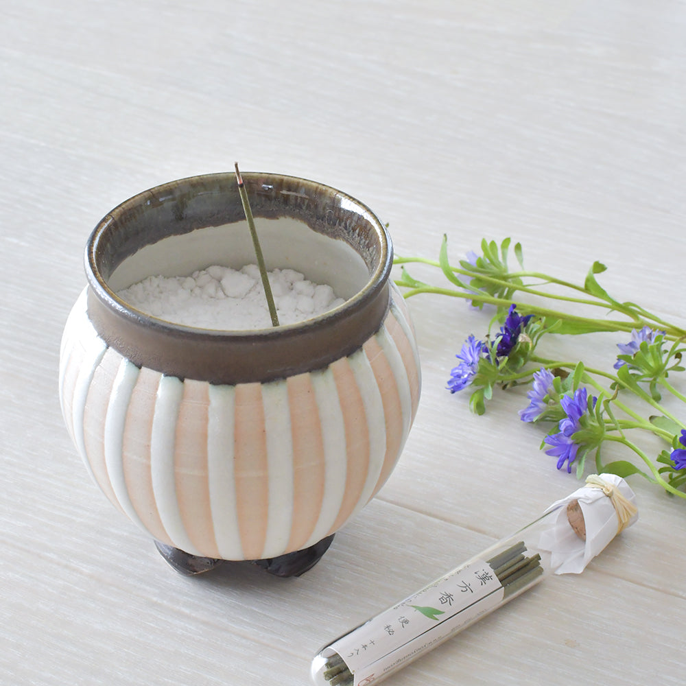 Shun Yoshino Stripe Incense Burner / Stripe