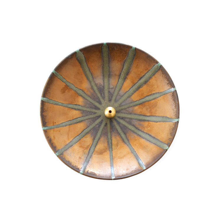 Shun Yoshino Circle Incense Plate / Bronze