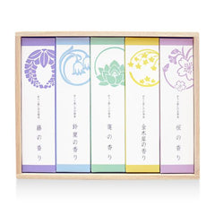祈りと癒しのお線香桐箱進物5箱入り