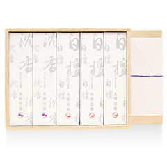 天然香木の桐箱進物（白檀3、沈香2）